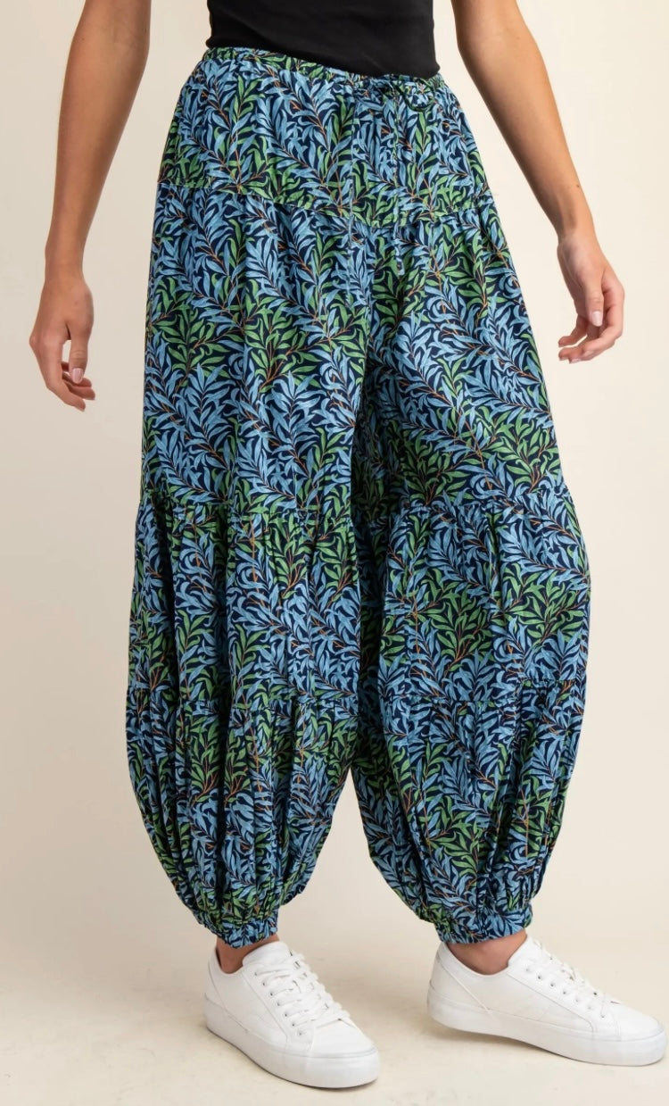 Boho Balloon Harem Pants – Printed Wide Leg Joggers