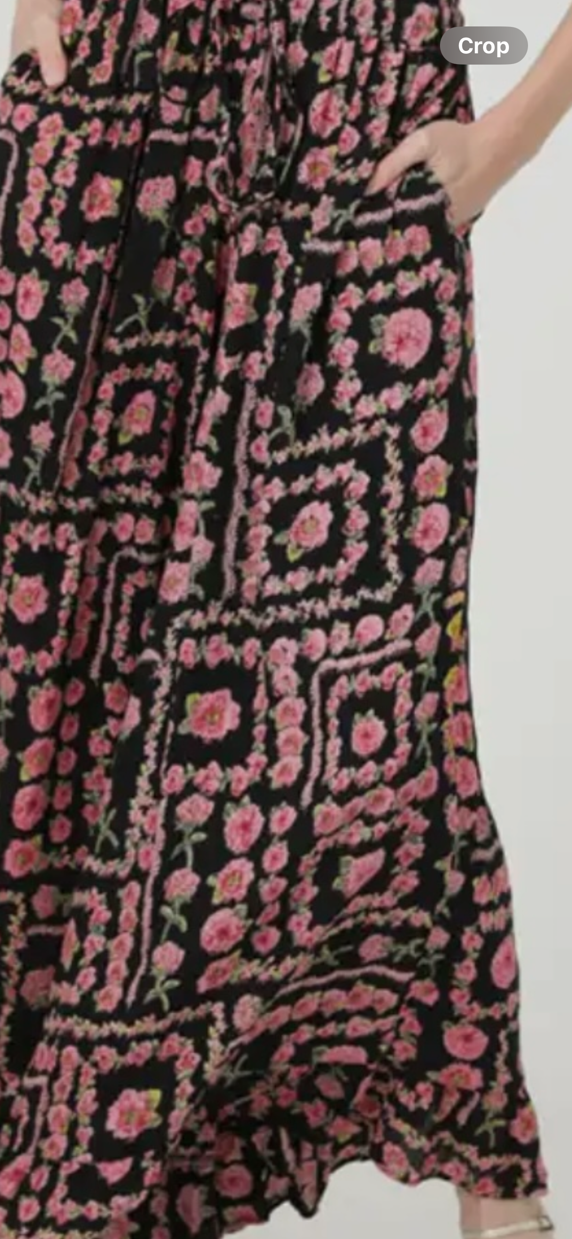 Pink Rose, Boho Flowy palazzo pants