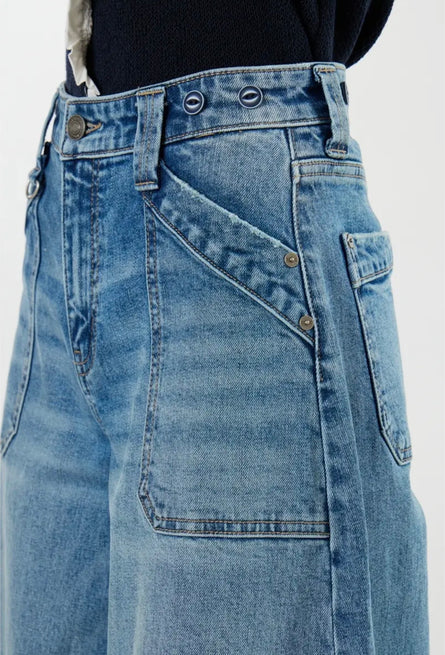 Kancan, High Rise Endless Wide Leg Palazzo Jeans