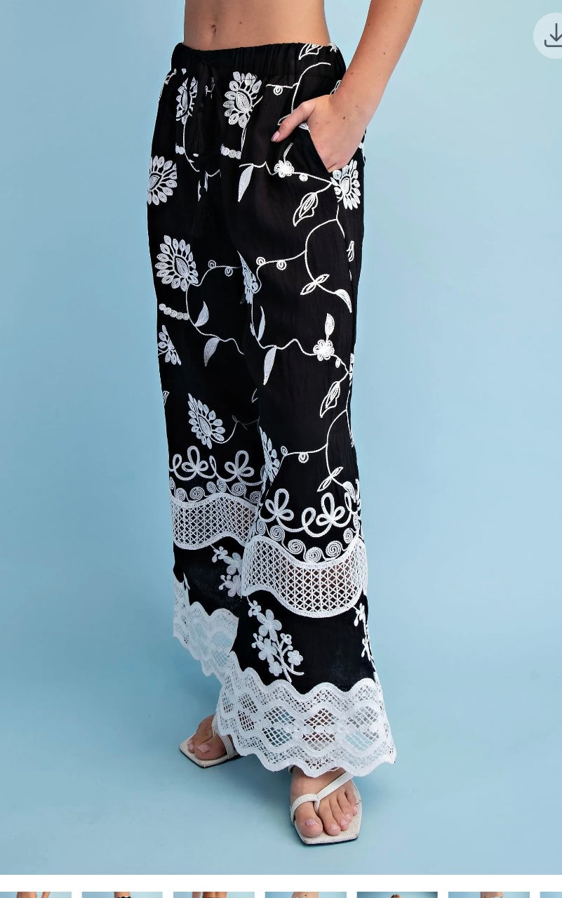 The Capri Bloom Wide Leg Pants