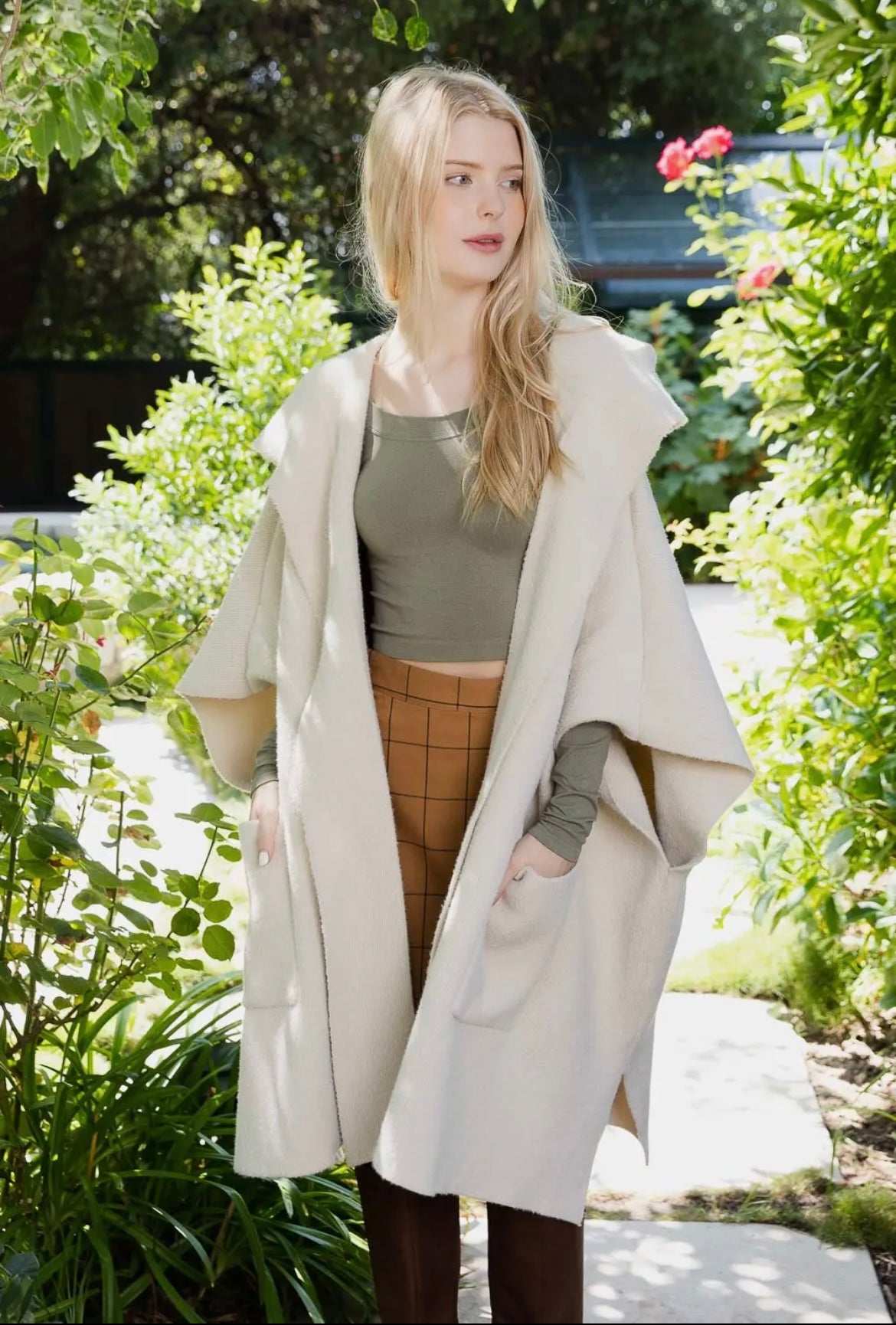 Comfy Cozy, oversized hooded Duster