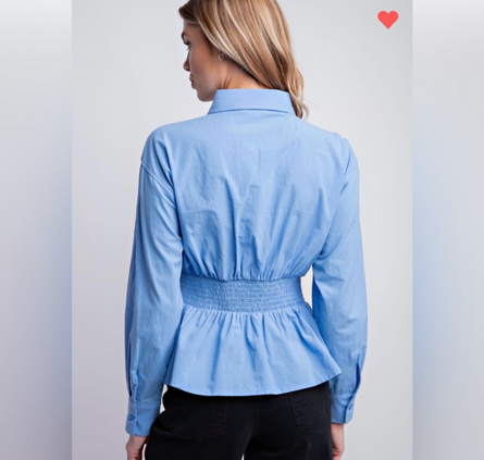 Sweet Heart Cotton poplin blouse