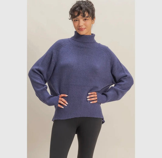 Audrey, Relaxed fit turtleneck sweater