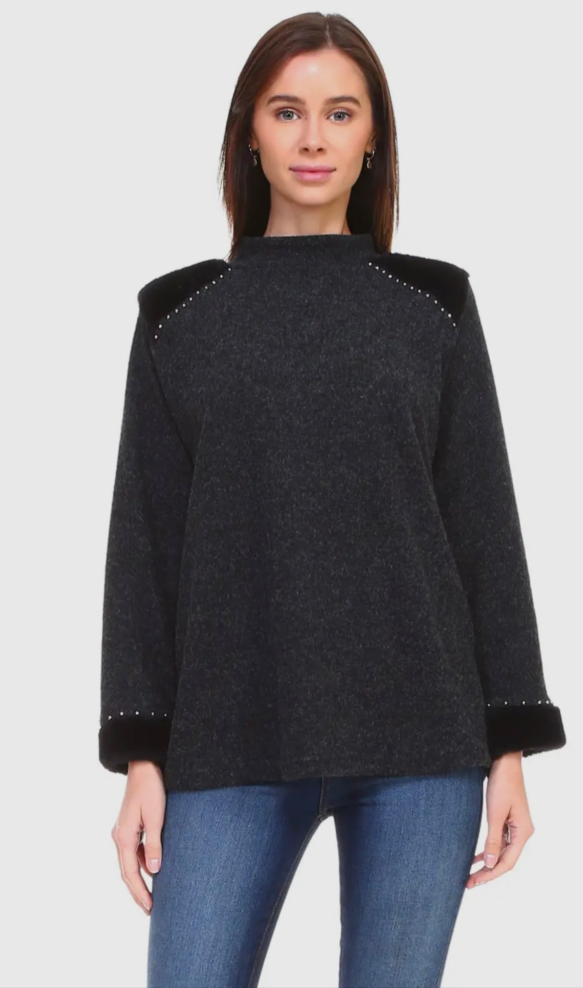 Starlit Stud, embellished sweater