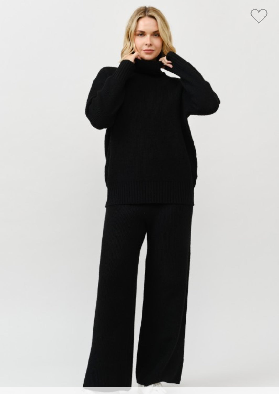 Soft Knit, turtleneck sweater set