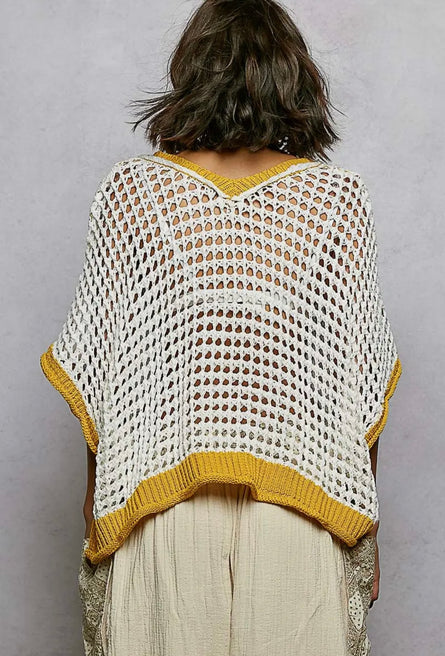 Full Bloom, crochet embroidered top