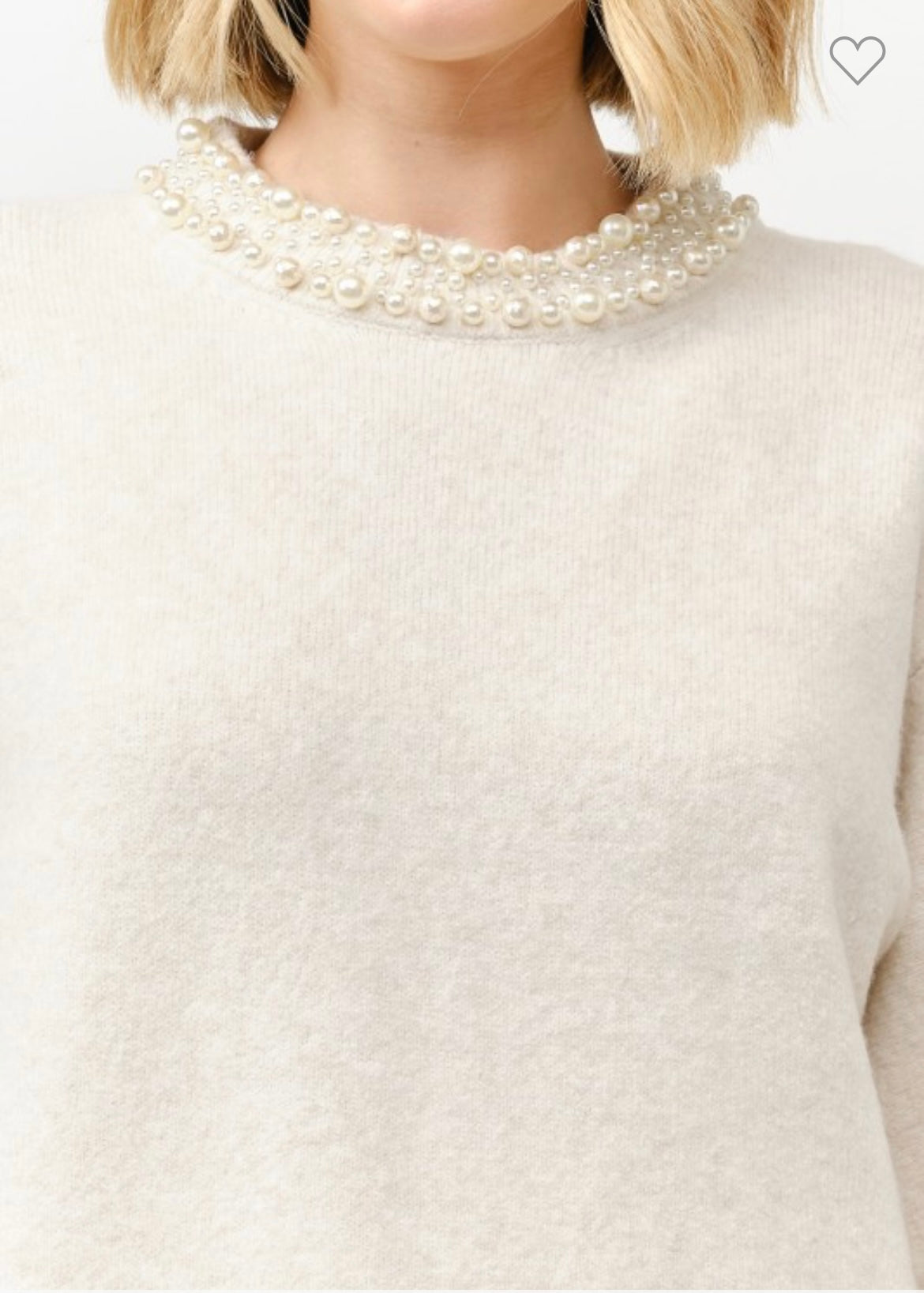 Camille, Pearl embellished sweater