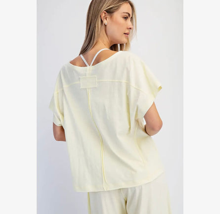 Sunbeam Off-Shoulder Lounge Top