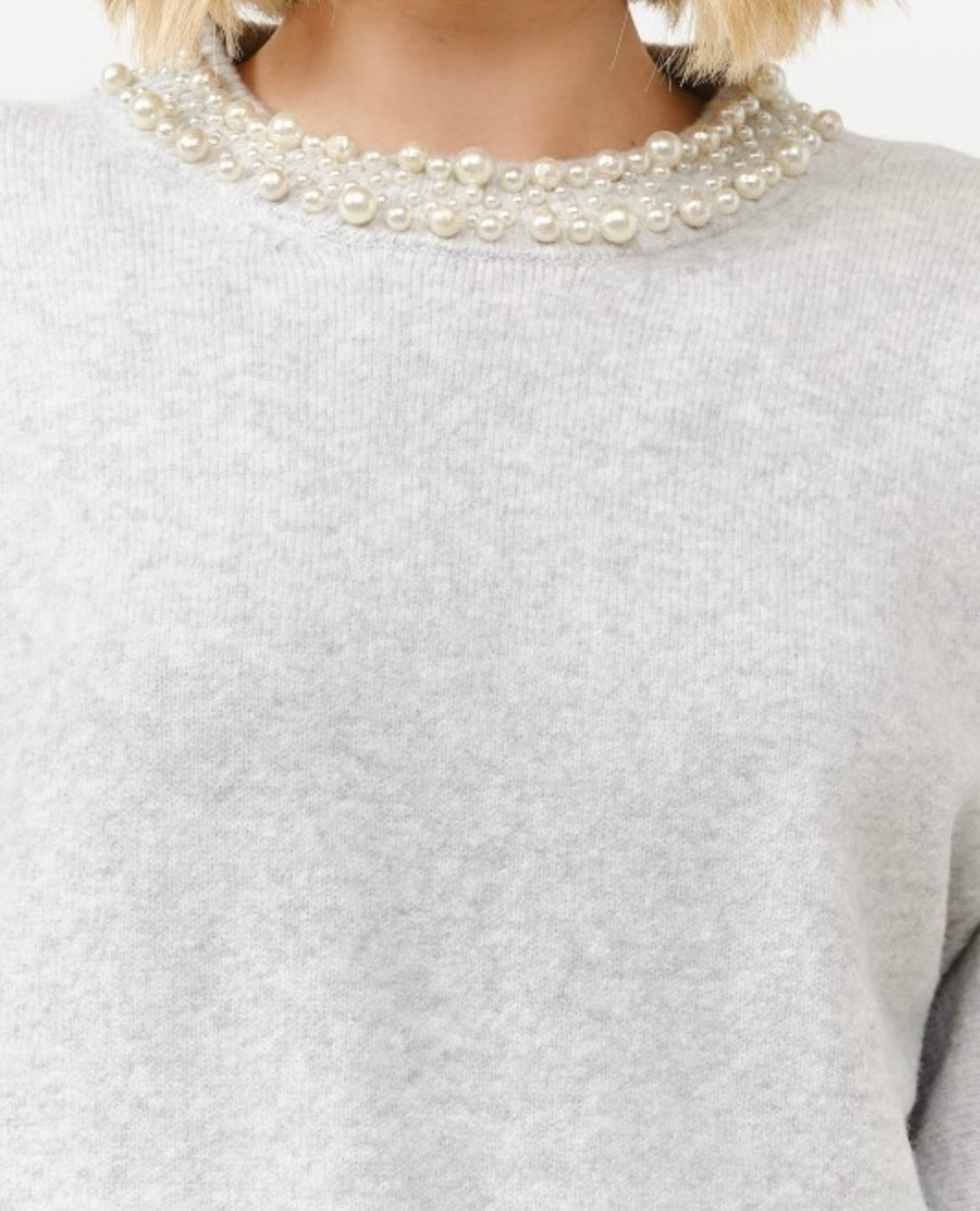 Camille, Pearl embellished sweater