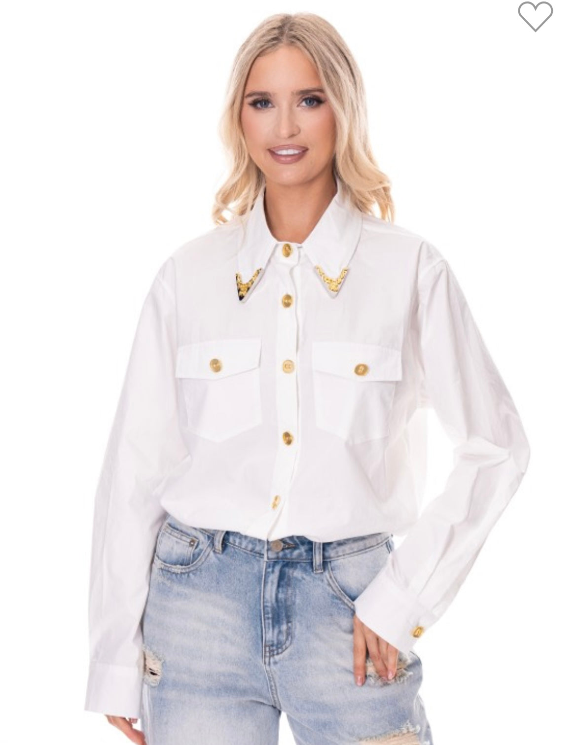 Rive Gauche, Embellished blouse