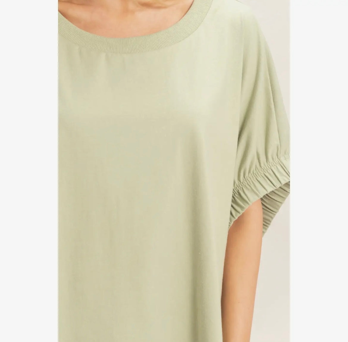 Cotton Boat Neck Dolman Top | Off Shoulder Flutter Sleeve Blouse