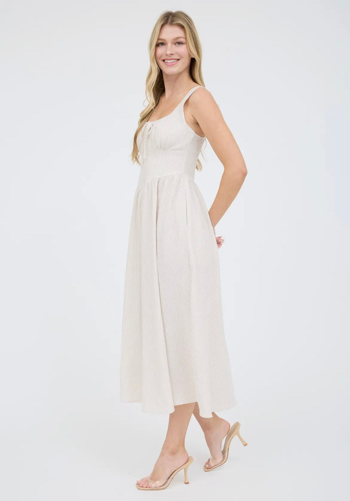 Summer Breeze Corset Midi Dress