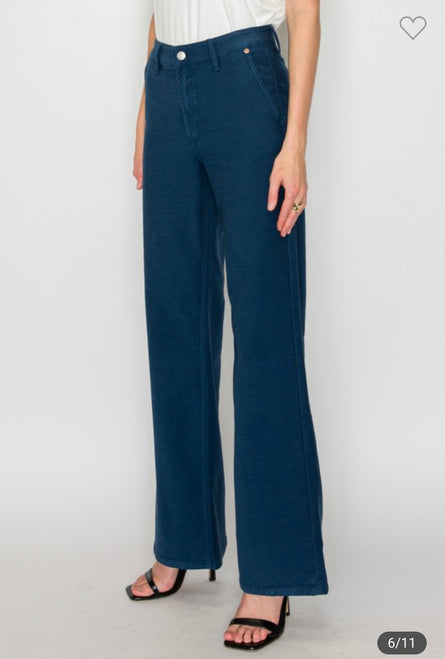 Emily, High rise Tummy control wide flare jeans
