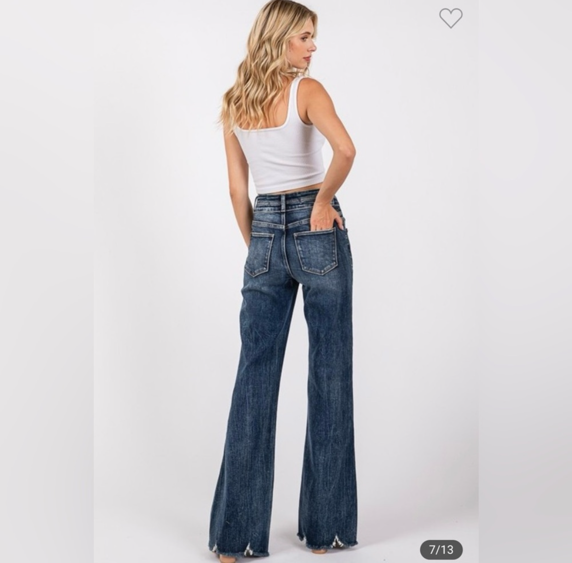 Tessa, wide leg flared jeans
