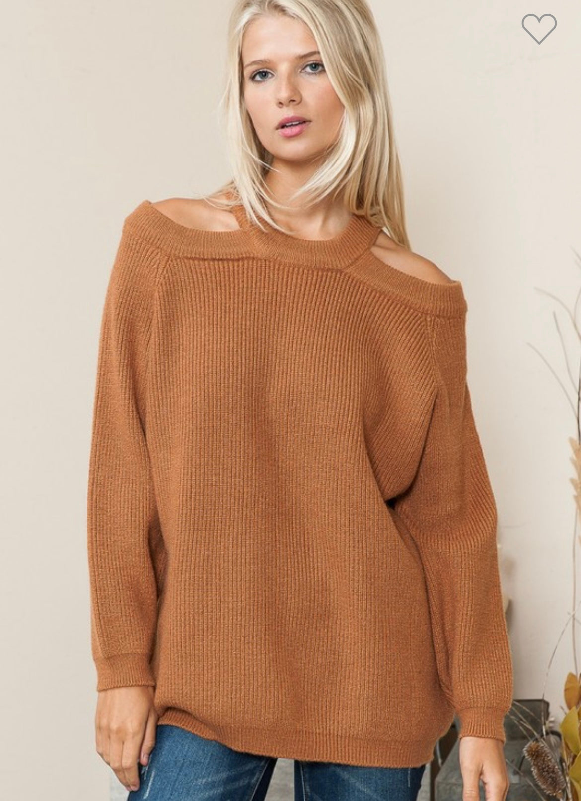 Don’t come for me, cold shoulder sweater