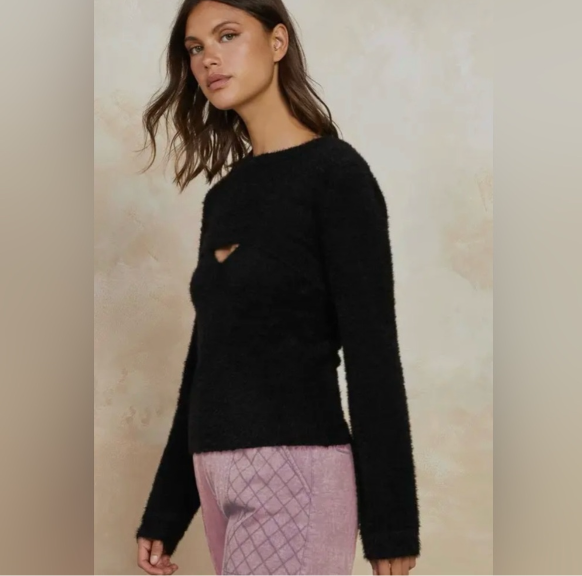 Cozy Crush, fuzzy long sleeve shrug and cami set