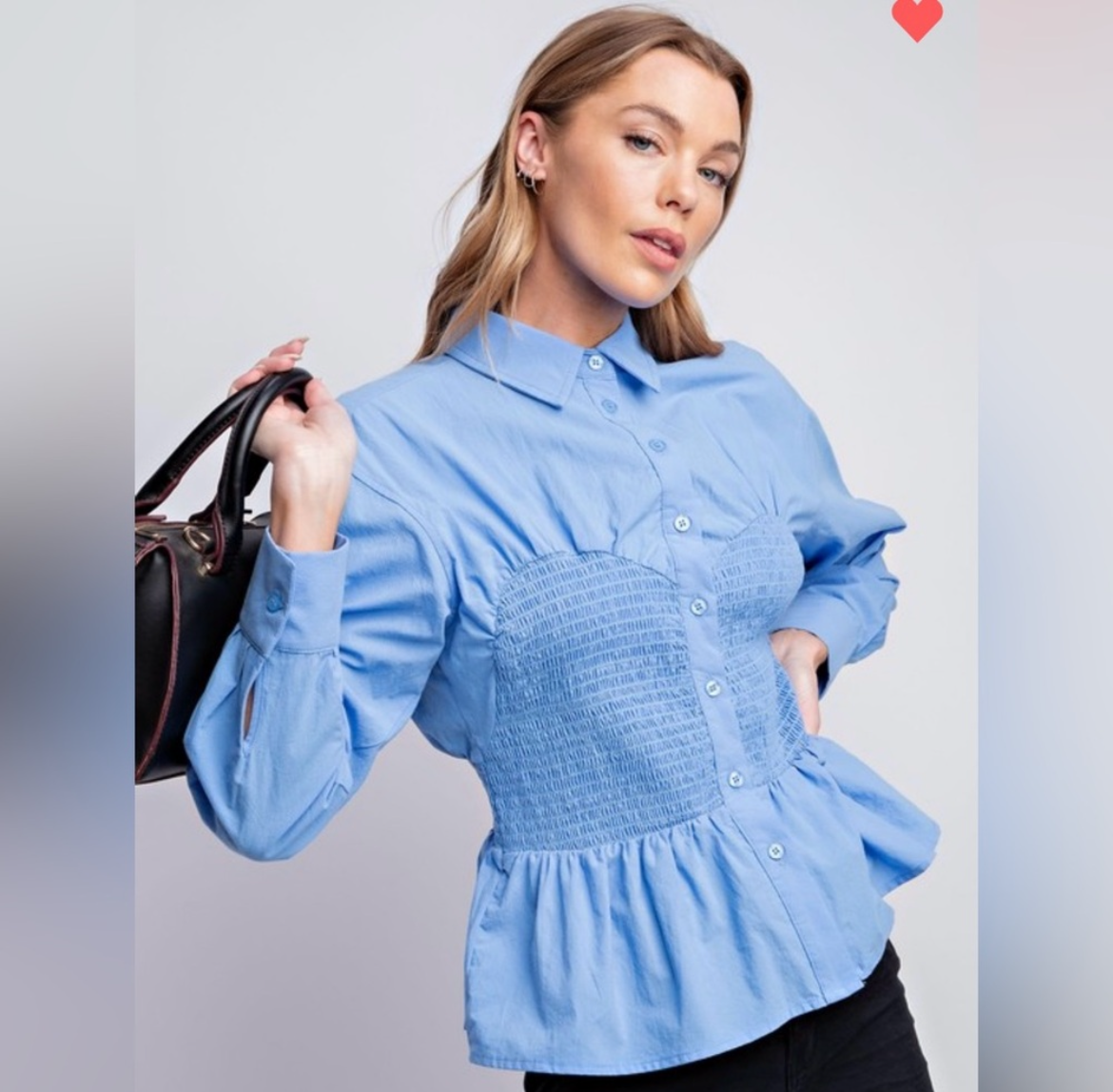 Sweet Heart Cotton poplin blouse