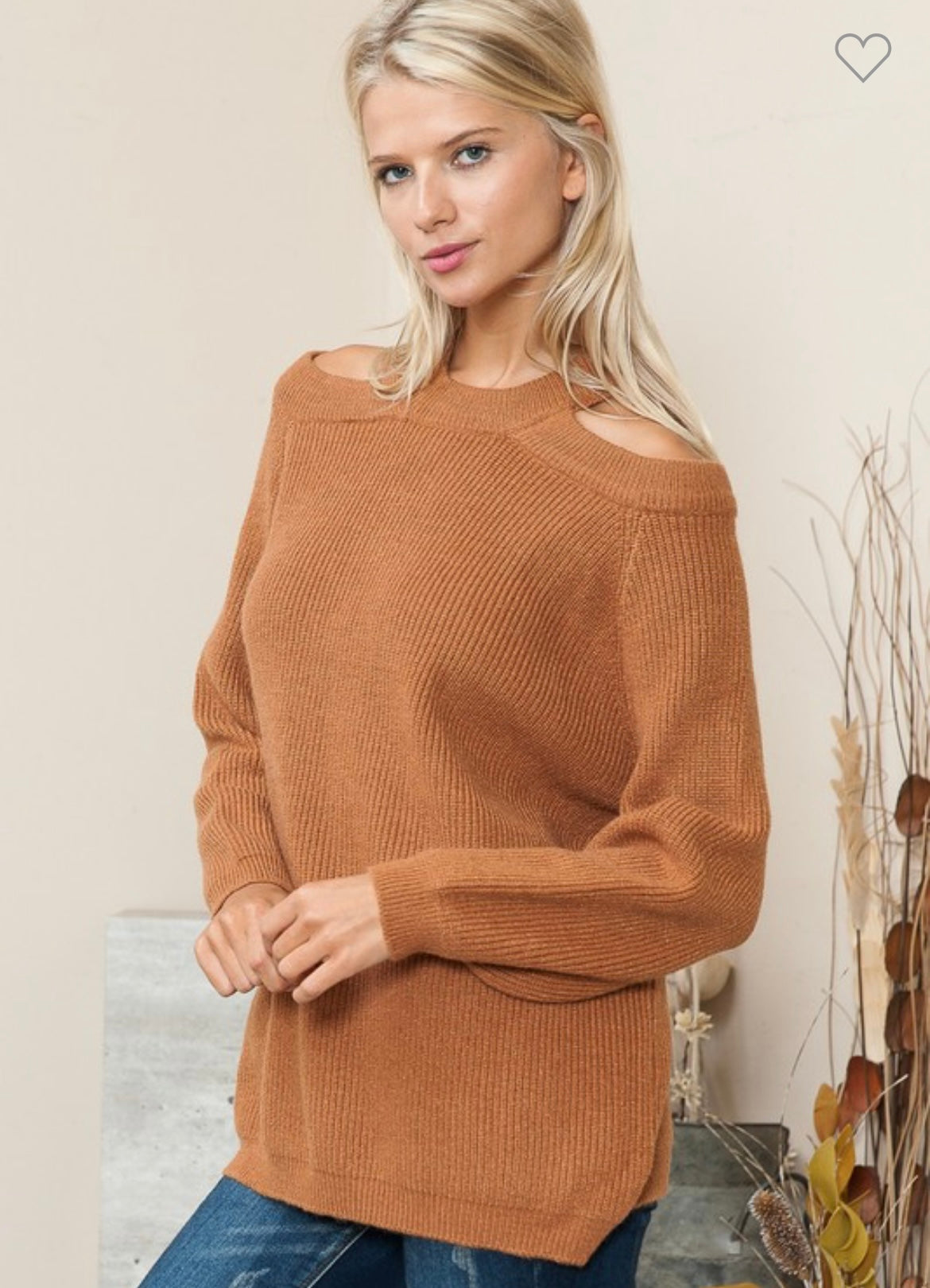 Don’t come for me, cold shoulder sweater