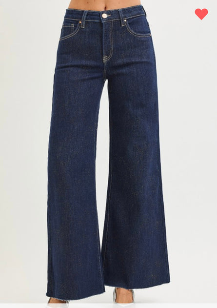 The Column, Gold luxe tummy control palazzo jean