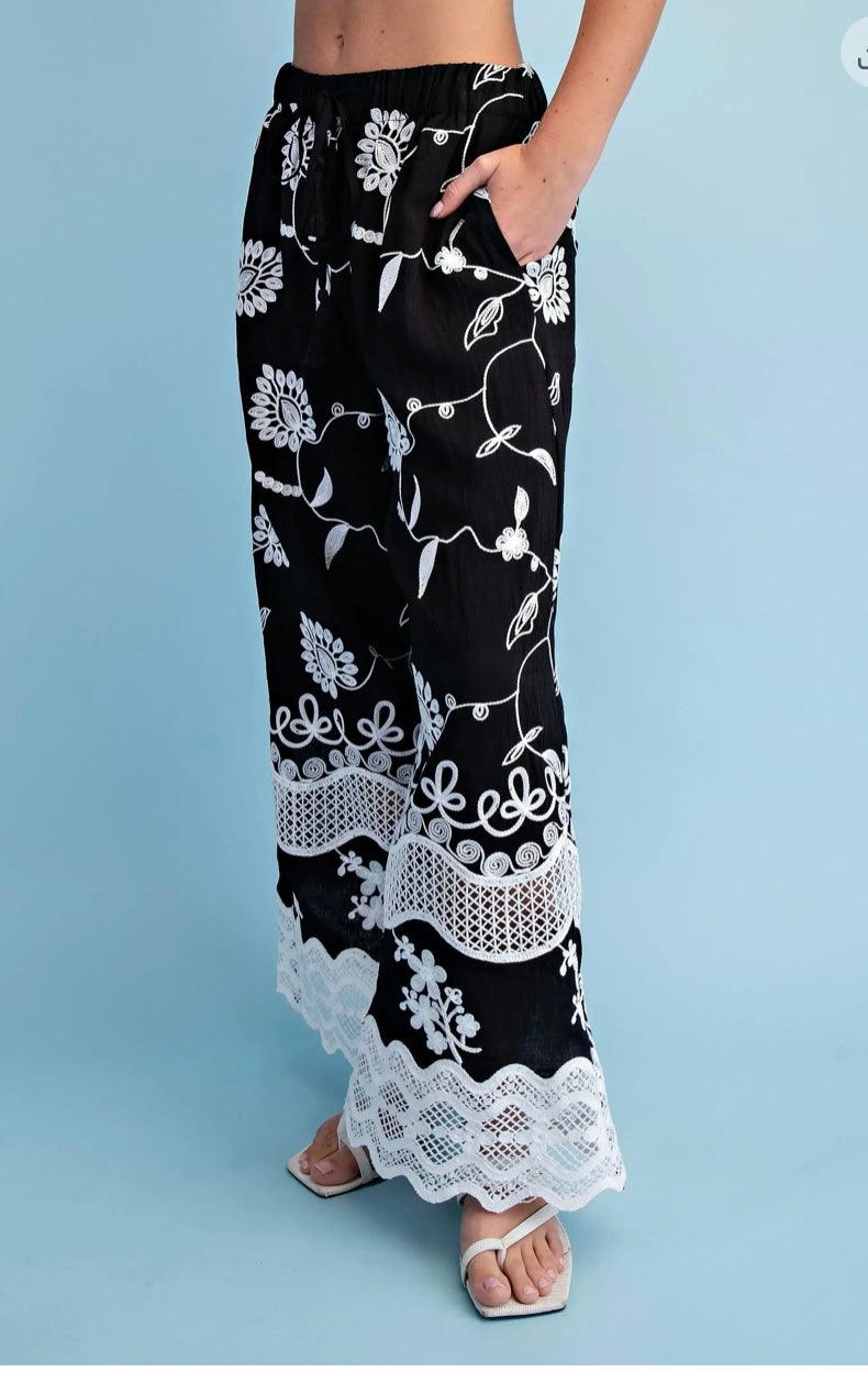 The Capri Bloom Wide Leg Pants