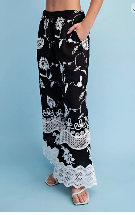 The Capri Bloom Wide Leg Pants
