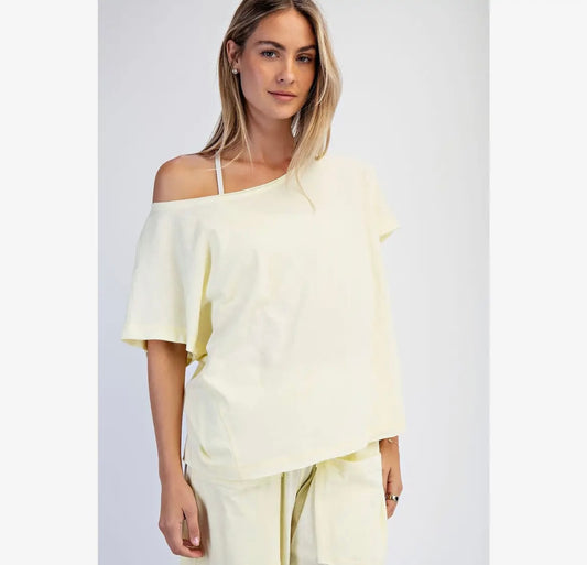 Sunbeam Off-Shoulder Lounge Top