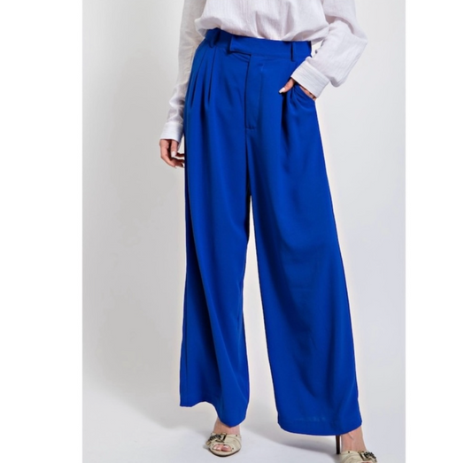 Sapphire stroll, wide leg pant