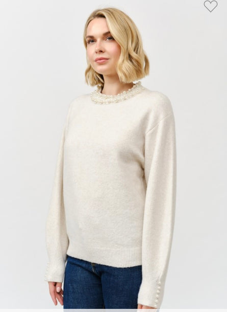 Camille, Pearl embellished sweater