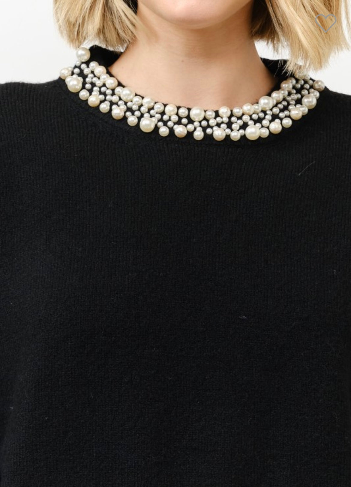 Camille, Pearl embellished sweater