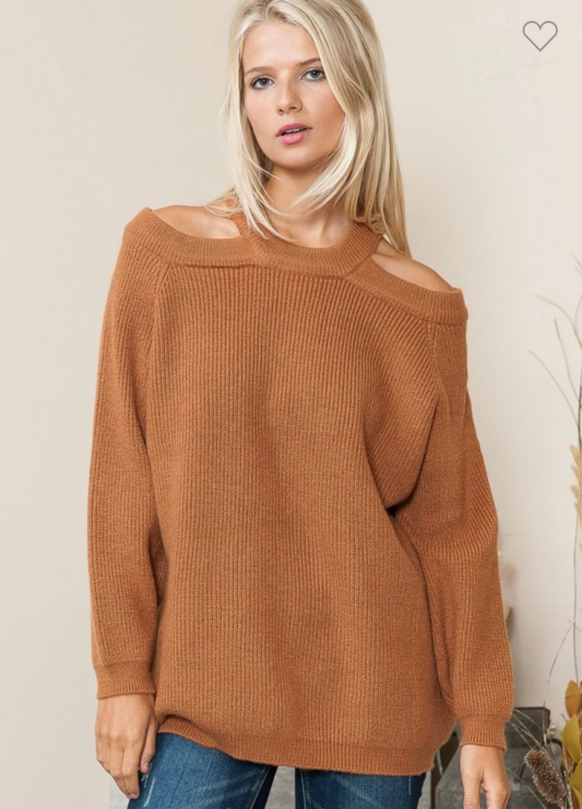 Don’t come for me, cold shoulder sweater
