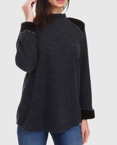 Starlit Stud, embellished sweater