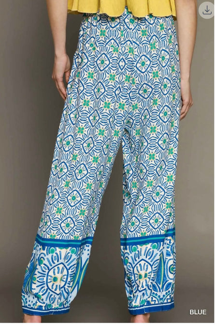 The Santorini Tile Barrel Pants