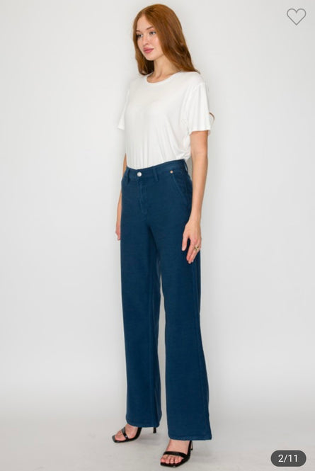 Emily, High rise Tummy control wide flare jeans