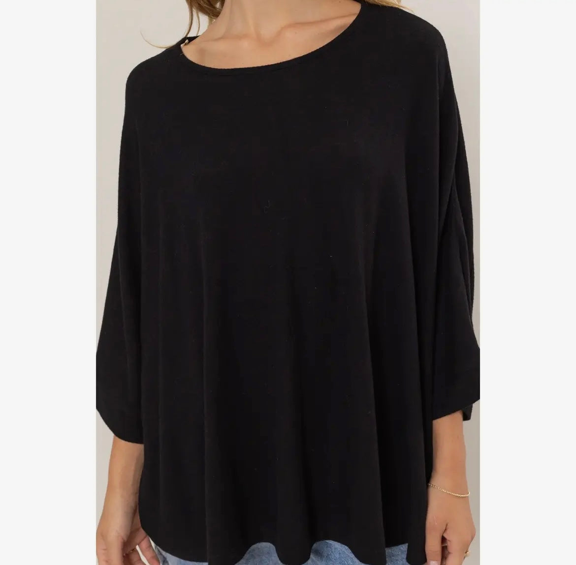 The Everyday Tee, Dolman 3/4 sleeve top