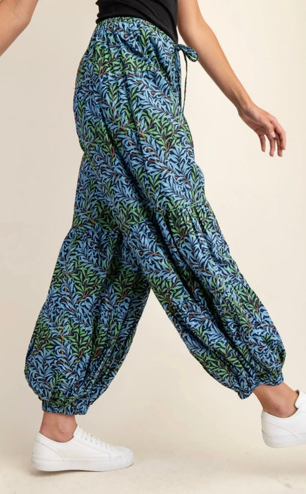 Boho Balloon Harem Pants – Printed Wide Leg Joggers