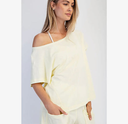 Sunbeam Off-Shoulder Lounge Top