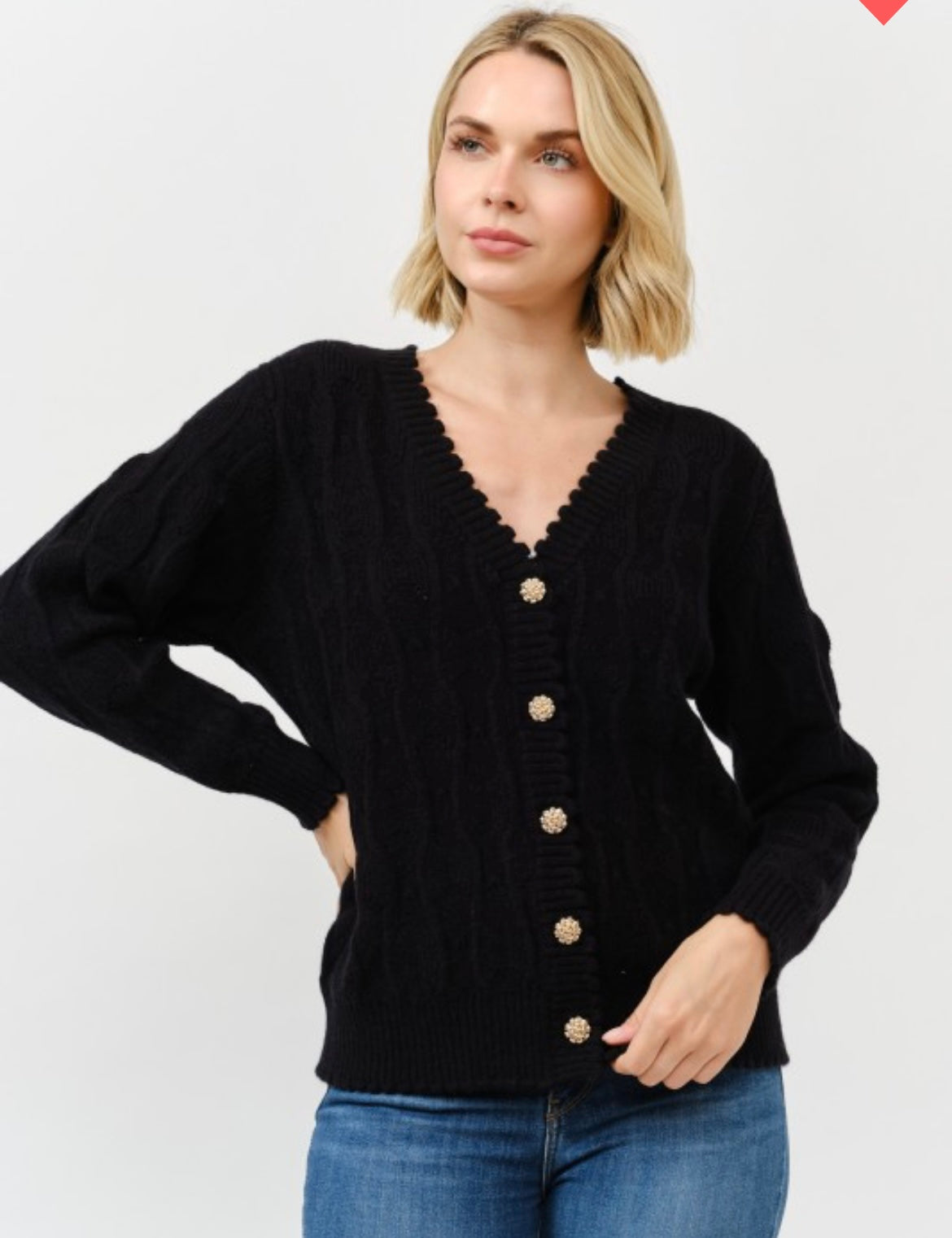Maison, elegant statement cardigan