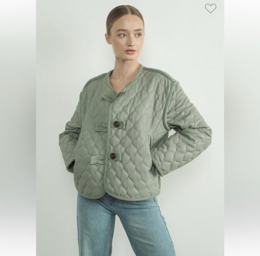 Cloud Nine Quilted Vegan Leather Coat
