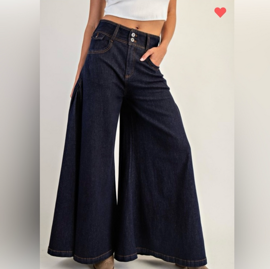 Saddle up, palazzo wide leg jeans