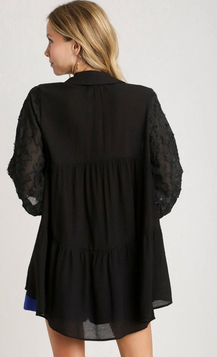 The Everly Textured Babydoll Tunic Top