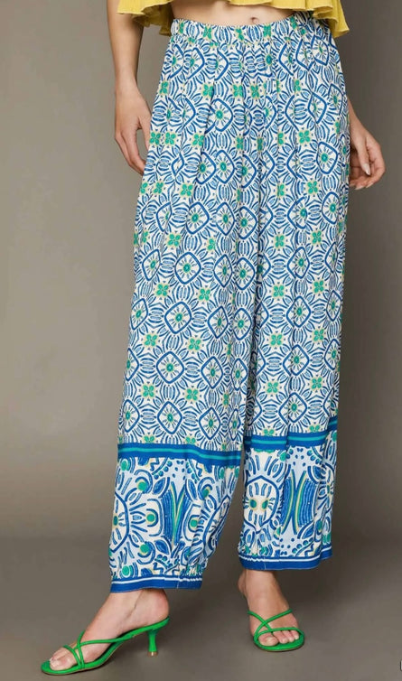 The Santorini Tile Barrel Pants