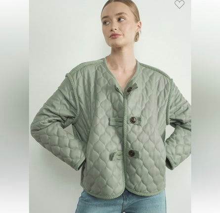 Cloud Nine Quilted Vegan Leather Coat