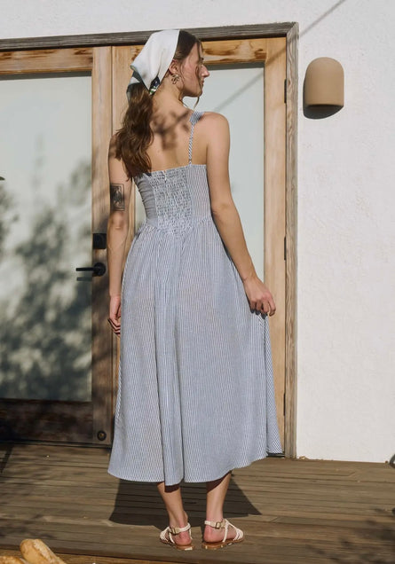 Summer Breeze Corset Midi Dress
