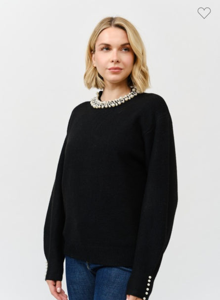 Camille, Pearl embellished sweater