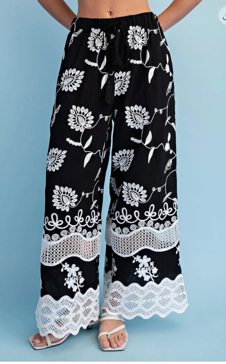 The Capri Bloom Wide Leg Pants