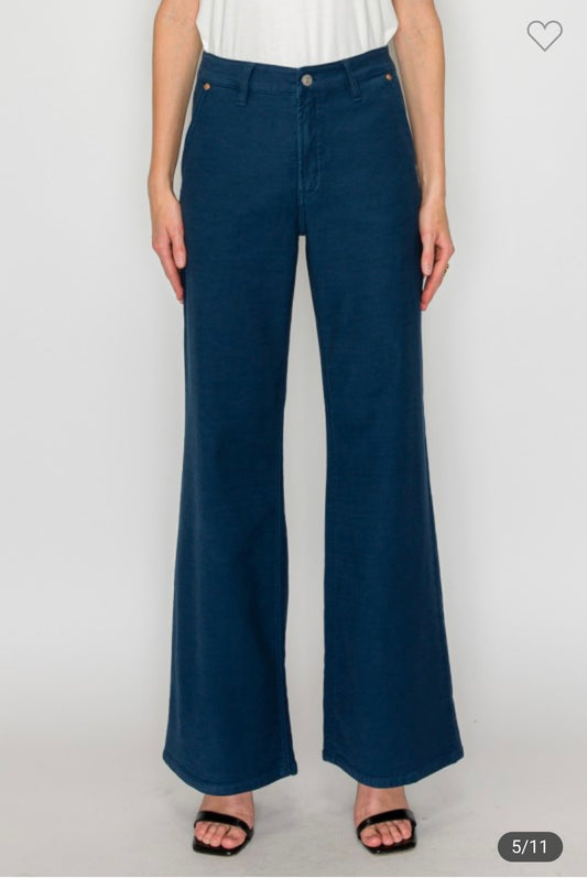 Emily, High rise Tummy control wide flare jeans