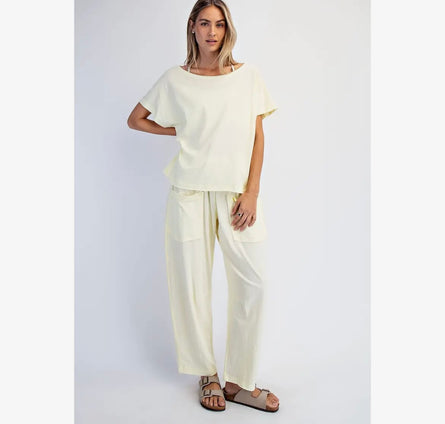 Sunbeam Off-Shoulder Lounge Top