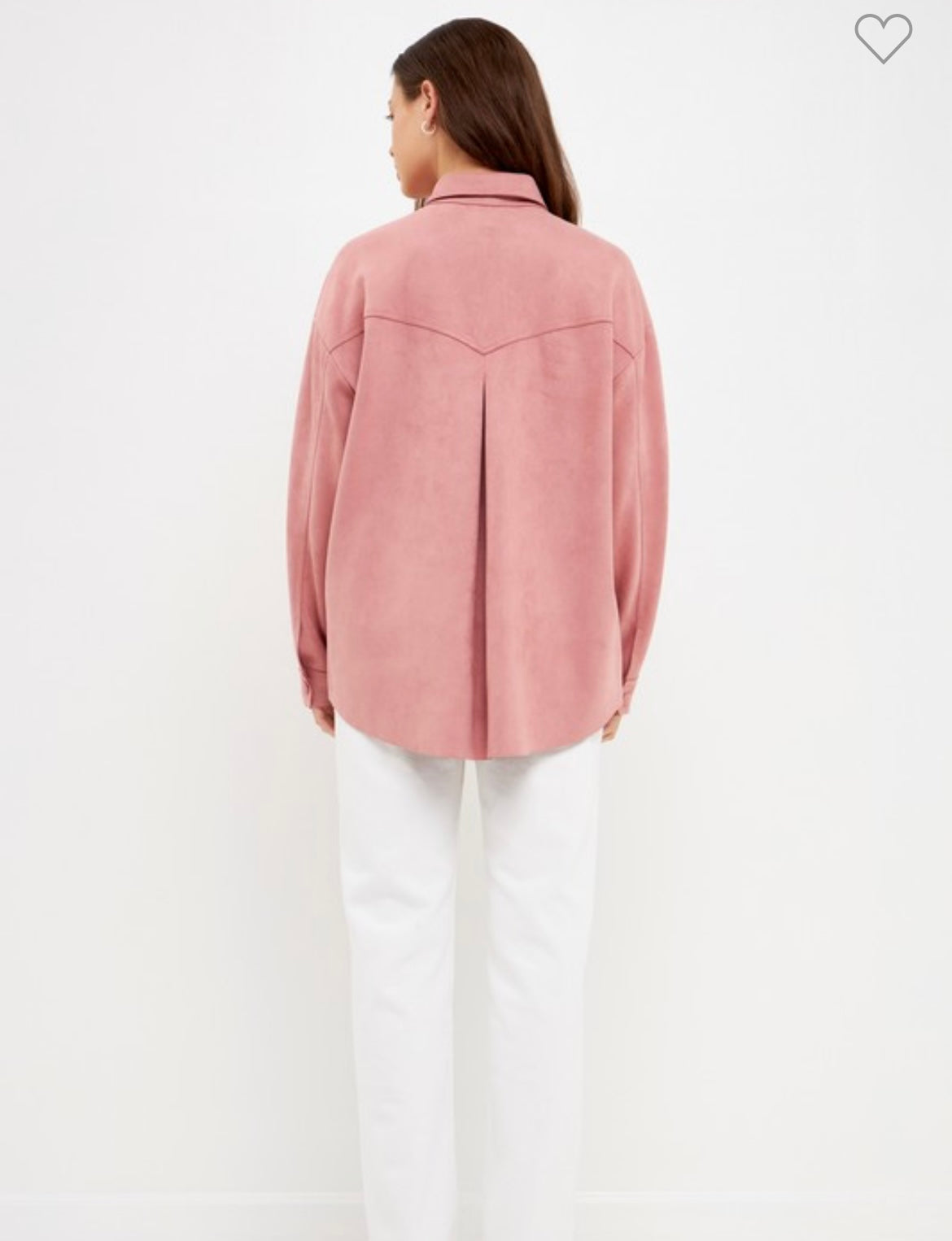 Blush Pink Button-Down Pocket Blouse