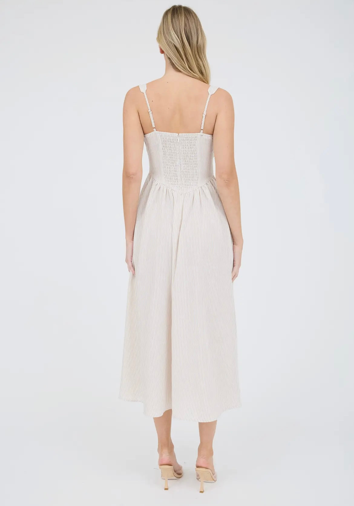 Summer Breeze Corset Midi Dress