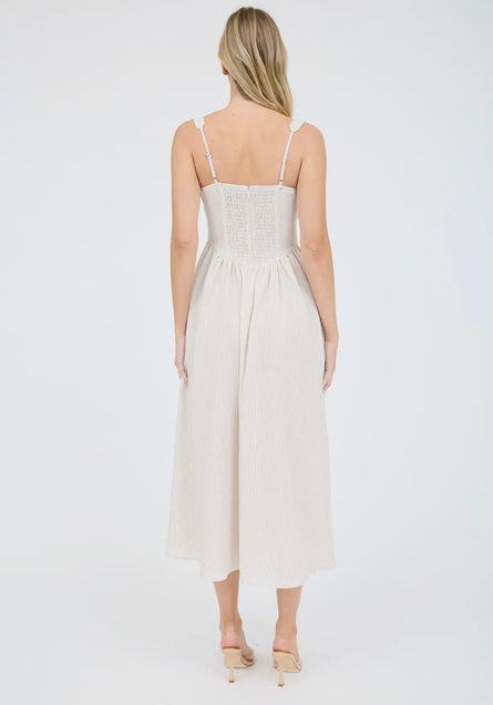 Summer Breeze Corset Midi Dress